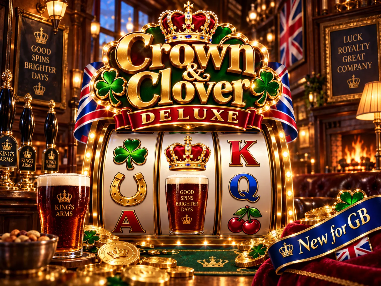 Crown & Clover Deluxe slot artwork