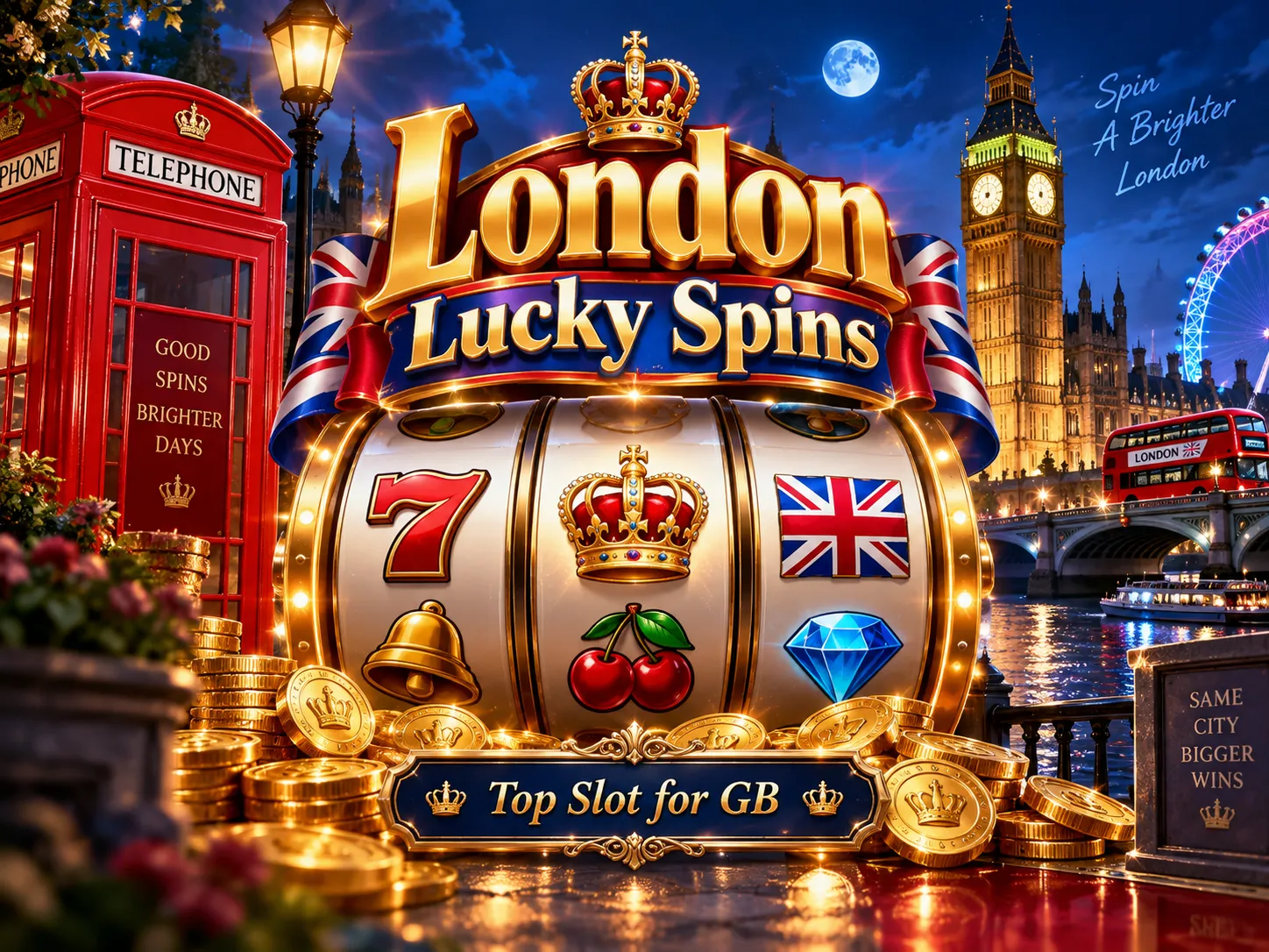 London Lucky Spins slot artwork
