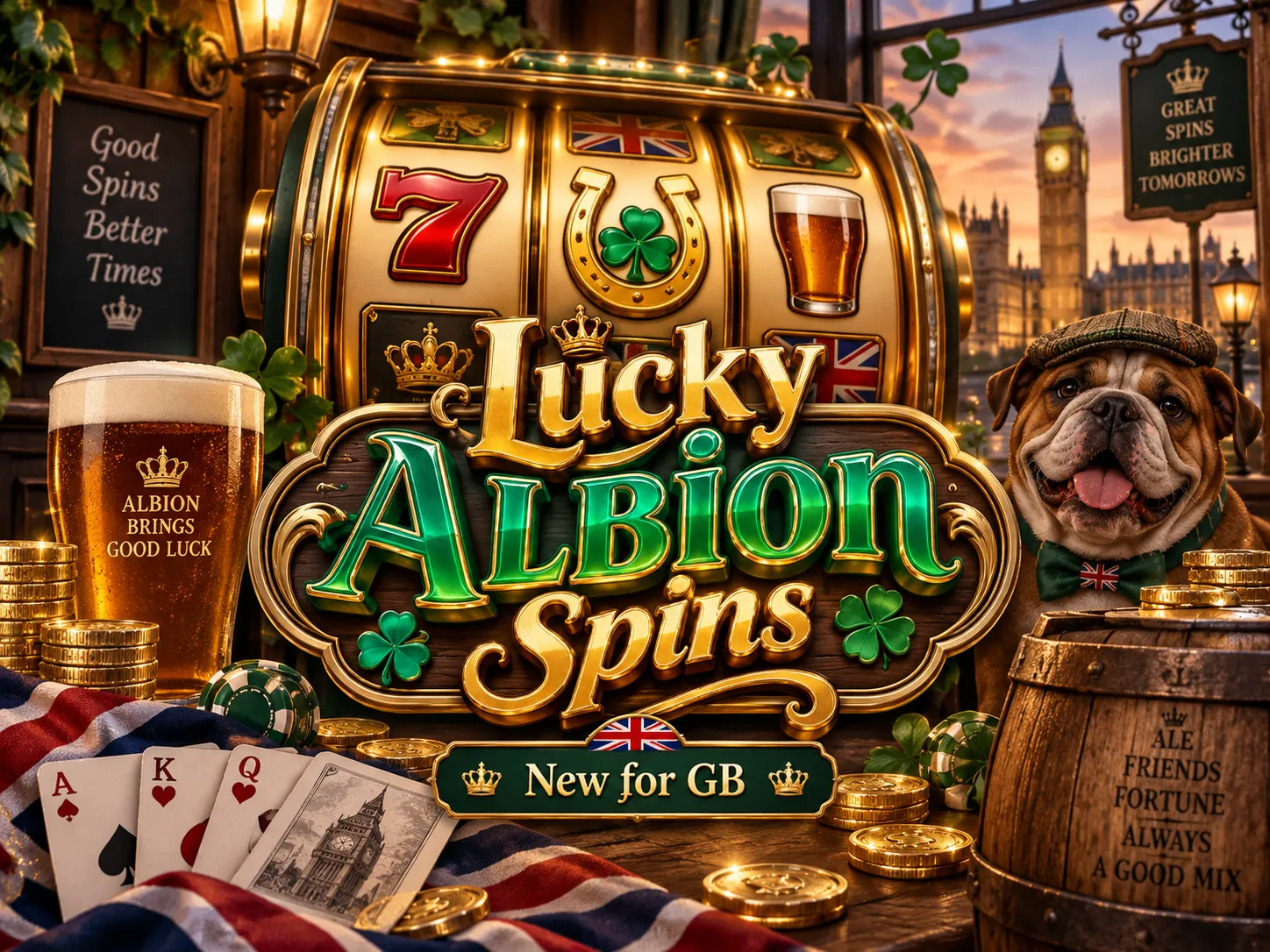 Lucky Albion Spins slot artwork