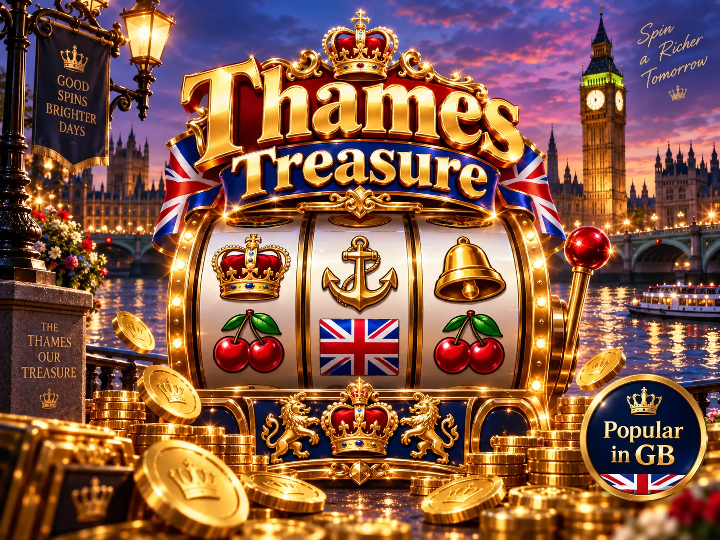 Thames Treasure slot artwork